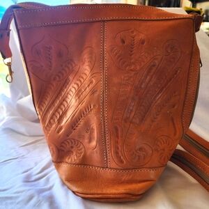 Vintage handmade leather bag